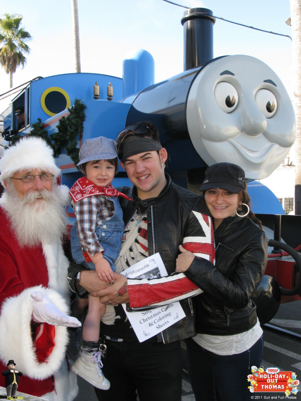 Santa with James Durbin family